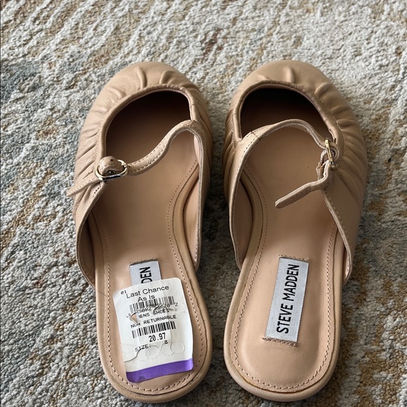 Steve Madden Beige Mules with Strap - Picture 3 of 9